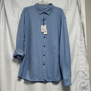 UNTUCKit Men's Light Blue Casual Button Down Shirt